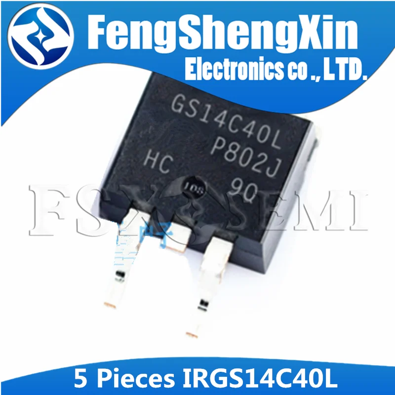 5PCS IRGS14C40L TO-263 IRGS14C40 TO263 GS14C40L SMD  IGBT with on-chip Gate-Emitter and Gate-Collector clamps