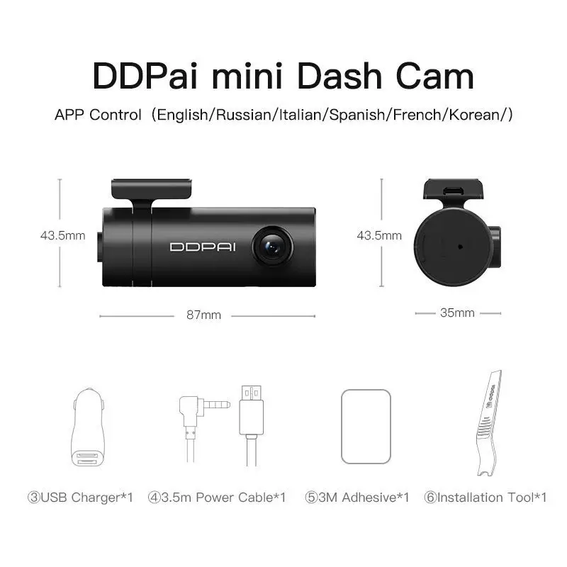 Versão da ue ddpai traço cam mini 1080p hd veículo unidade escondida de vídeo automático dvr câmera do carro gravador estacionamento monitor wi fi aplicativo inteligente
