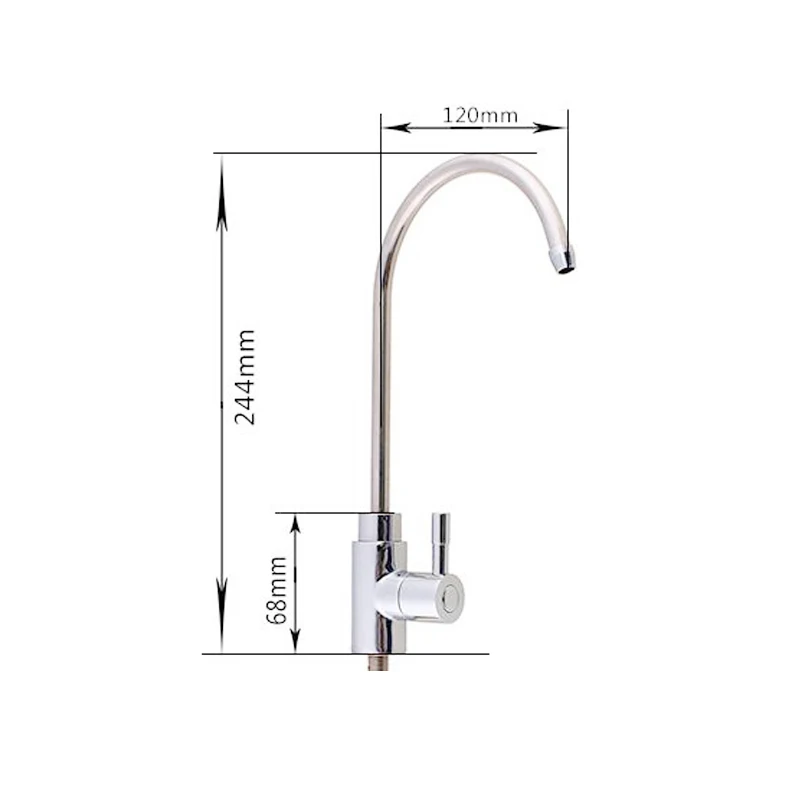 Kitchen Water Filter Faucet,100% Lead-Free Drinking Water Faucet Fits most Reverse Osmosis Units or Water Filtration System