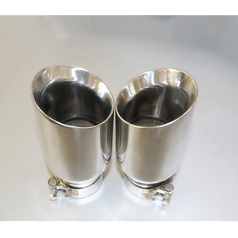 High-quality:Inlet 63mm to Outlet 89mm stainless steel universal Exhaust Tip, Escape car exhaust tip 1 piece