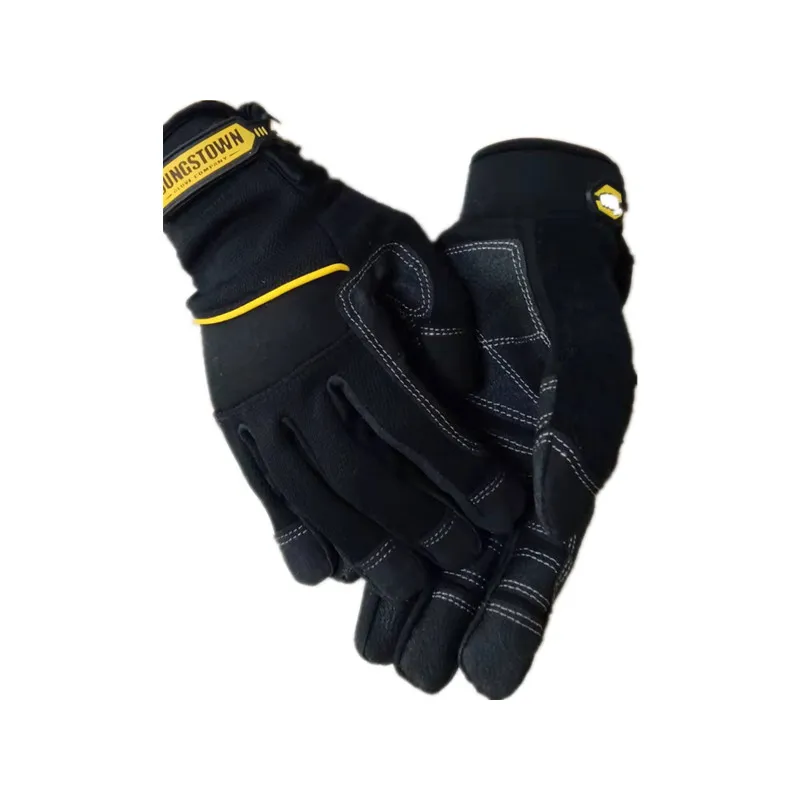 Genuine Safety Performace Extra Durable Puncture Resistance Non-slip Working Gloves(Small/Medium/Large/XL/XXL/XXXL,black).