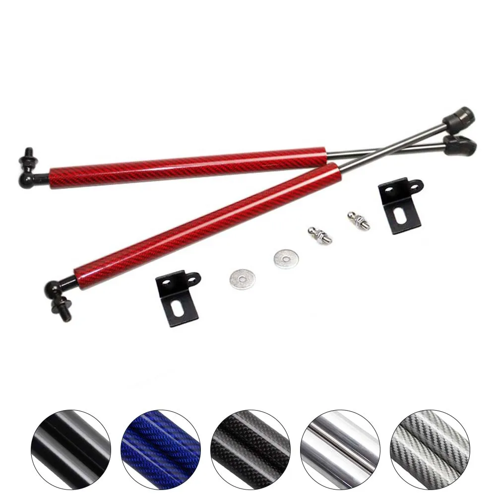 Capa Struts para Skoda Karoq, Bonnet Modificar Damper, Bonnet Damper, Lift Supports Absorber, Fibra de carbono Prop Rod, Gás Spring, 2017-2024