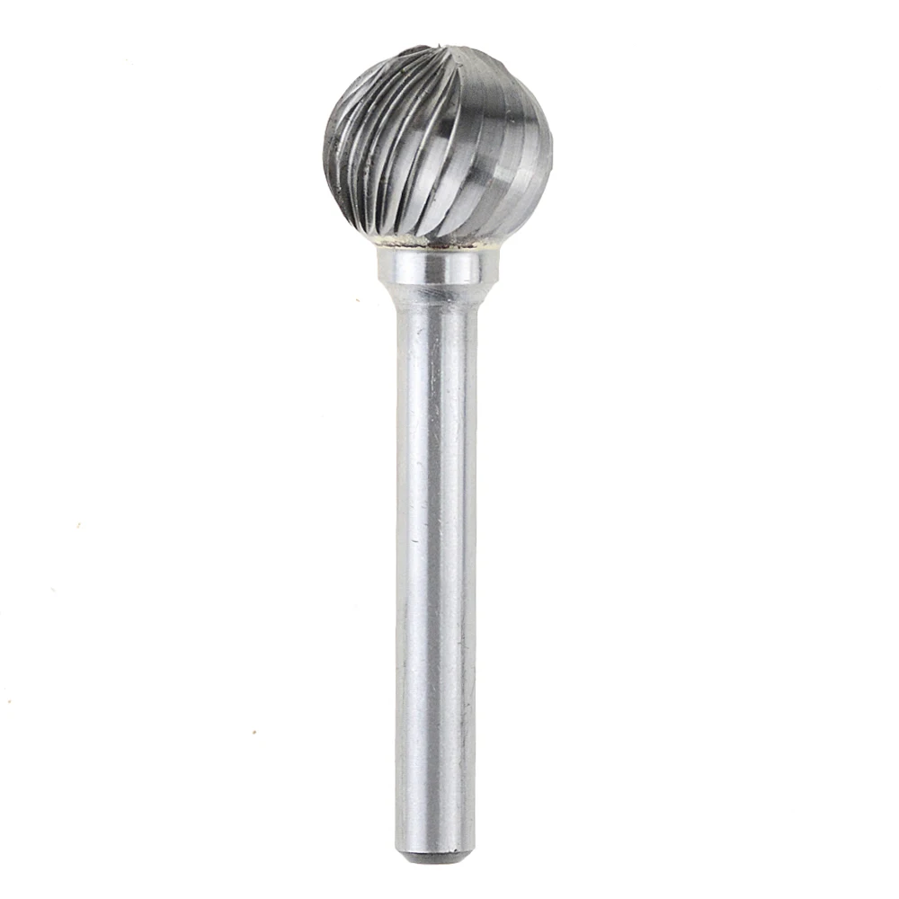 1 pc  6-16mm Round Ball Shape Rotary File Carbide Burr Bit Carving Polisher Tungsten Carbide Routing Cutter Ball Shape