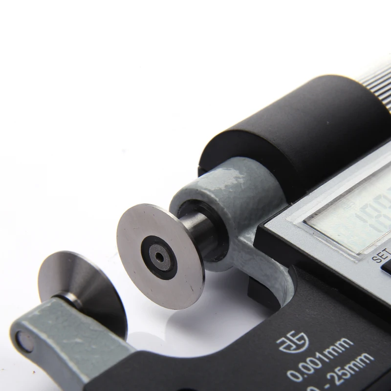 Digital non-rotating spindle disk micrometers,measuring range 0-200mm,Metric and inch