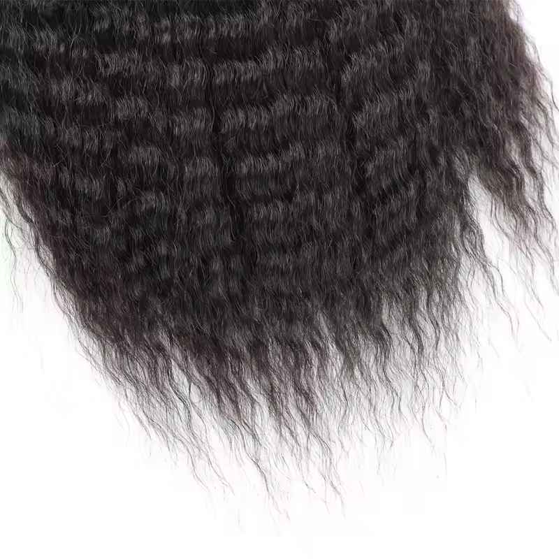 Fake Synthetic Drawstring Ponytail Elastic Hair Extension For Women Kinky Curly Ponytail Synthetic Hair High Puff Afro Hairpiece - Image 6