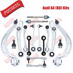 16 Pieces Front Suspension Control Arm Stabilizer Link Tie Rod Kits For Audi A4 B8 8K2 8K5 A5 8T3 A6 4G2 C7 A7 4GA Q5 8RB