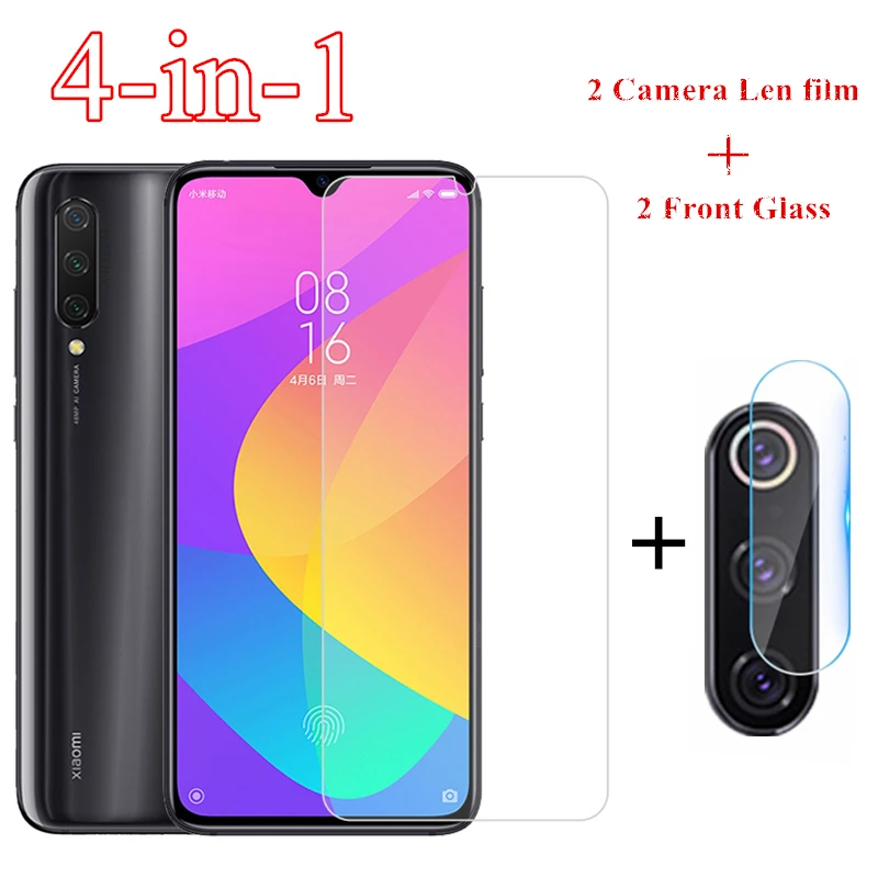 2Pcs Per Xiaomi Mi 9 10 Lite Vetro per Xiaomi Redmi Nota 9s 8 7 Pro 8T 8A 7A 6A Pellicola proteggi schermo in vetro temperato Pellicola Len