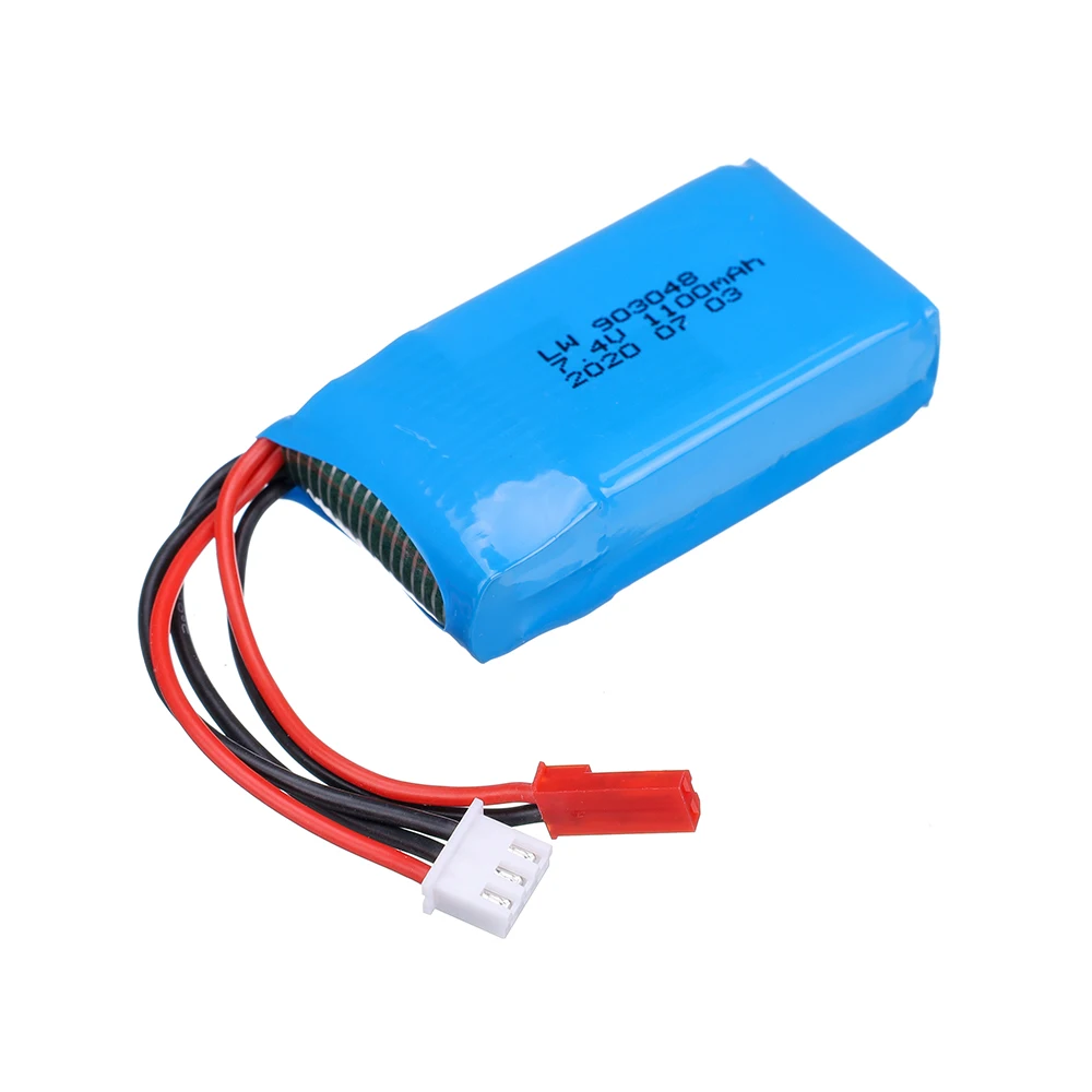 7.4V 1100mAh 25C  Li-Po Battery for WLtoys A949 A959 A969 A979 V912 V913 V353 k929 V262 L959 T23 T55 car battery parts