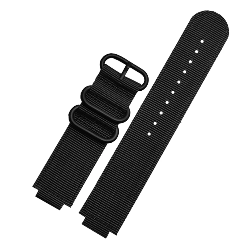 Nylon Watch Strap 24 * 16mm modified Canvas watchband  for gst-b200 series special watch chain outdoor  sweat  proof nylon strap