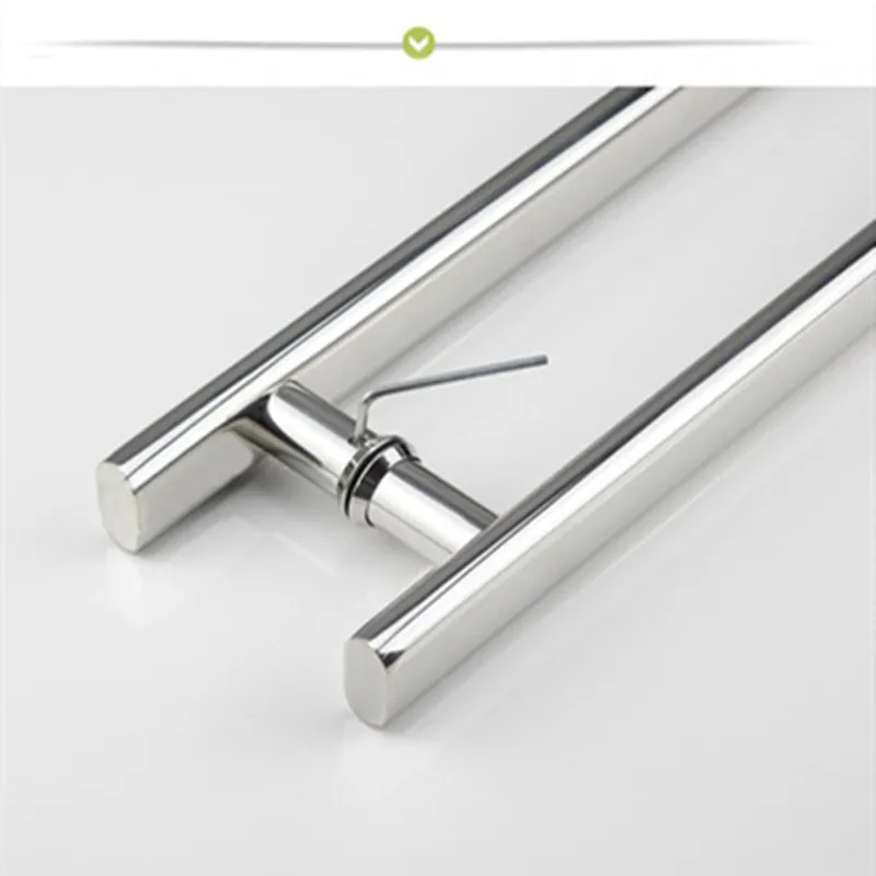 304 stainless steel square tube paired handle shower room store office glass door square double-sided handle(D-47)Free shipping