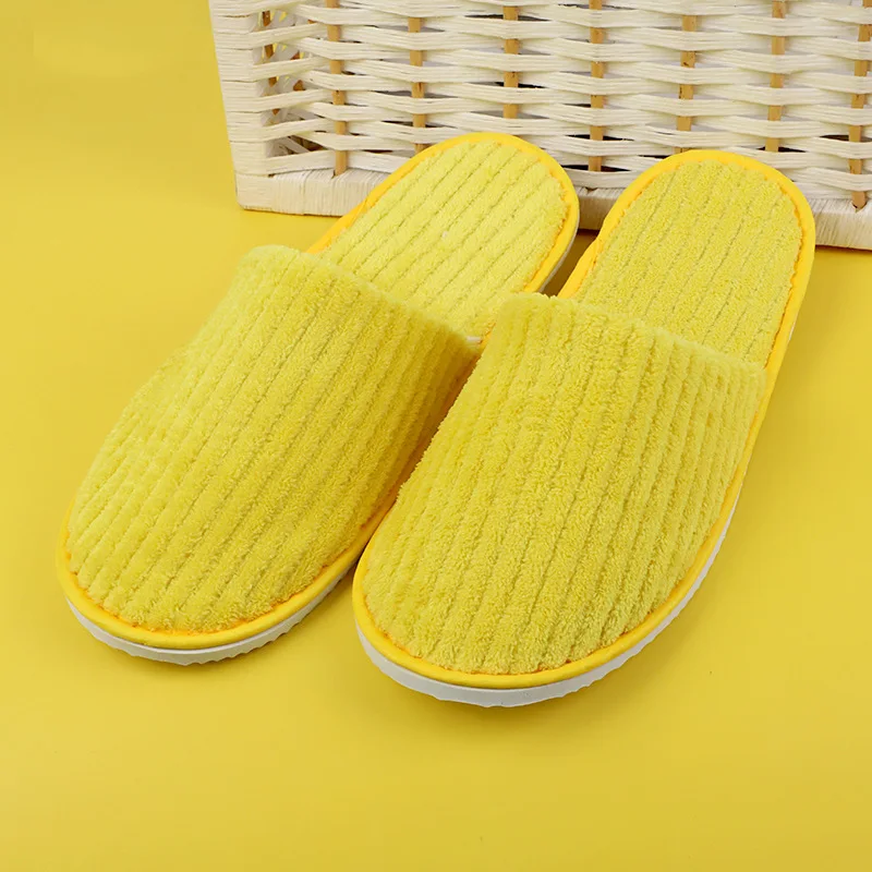 5 Pairs/Lot Winter Slippers Men Women Disposable Hotel Slippers Home Slides Travel Sandals Hospitality Guest Footwear Shoes