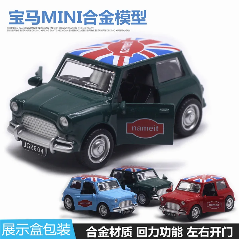 New arrival Multicolor 1:43 Scale Mini Cooper S Alloy Die cast Car Model With Pull Back Toys For Birthday Gift Toy Collection