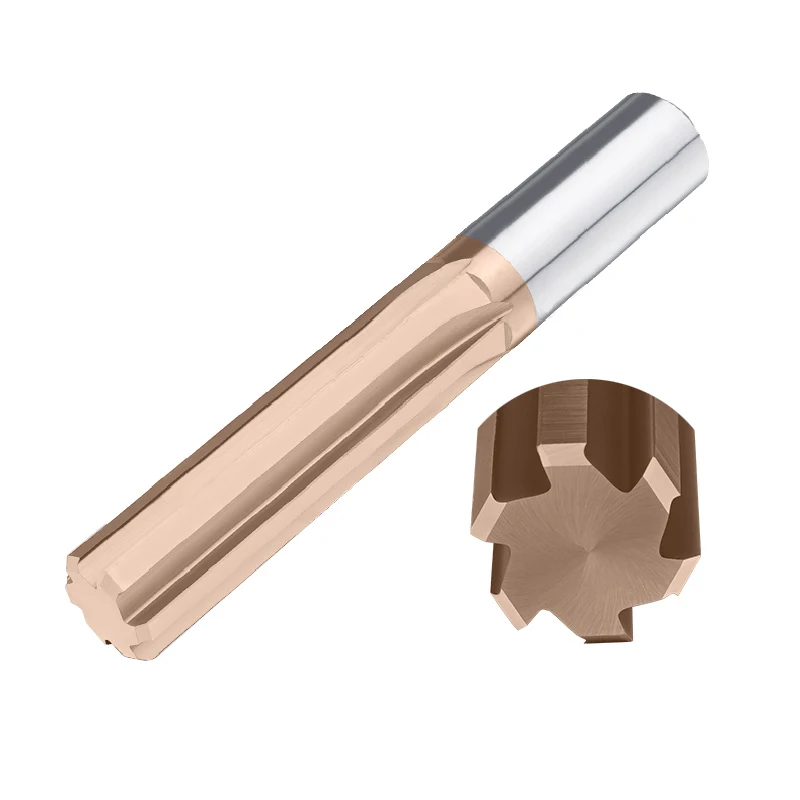 BEYOND 초경 척 리머 코팅 HRC55 H7 나선형 또는 스트레이트 플루트 리머 텅스텐 강 CNC 커터 2mm 3mm 4mm 6mm 4 6F