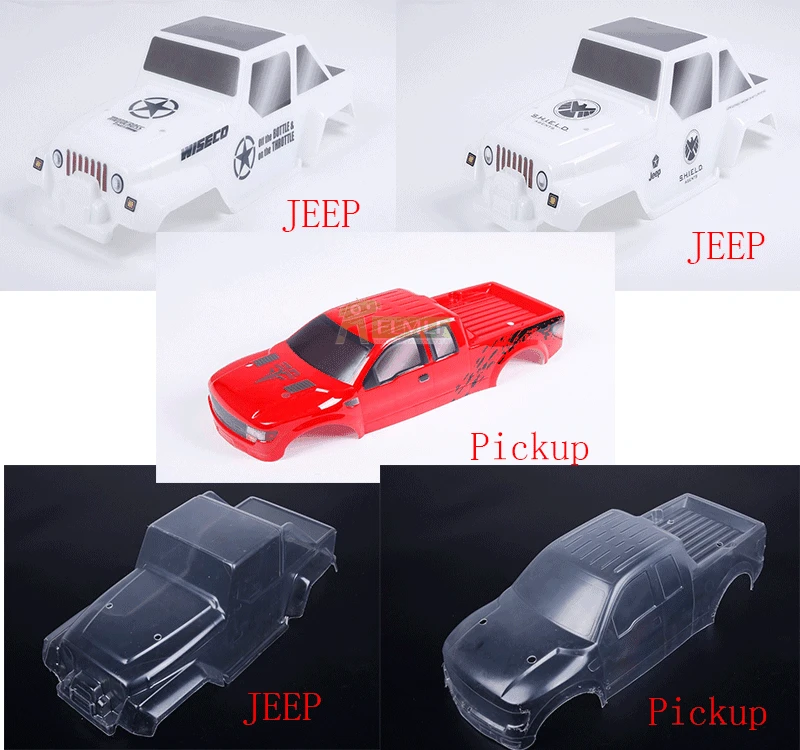 

Clear & Color PC Car Shell Body ( Jeep/Pickup) Fit for 1/8 HPI Racing Savage XL FLUX Rovan TORLAND Monster Brushless Truck