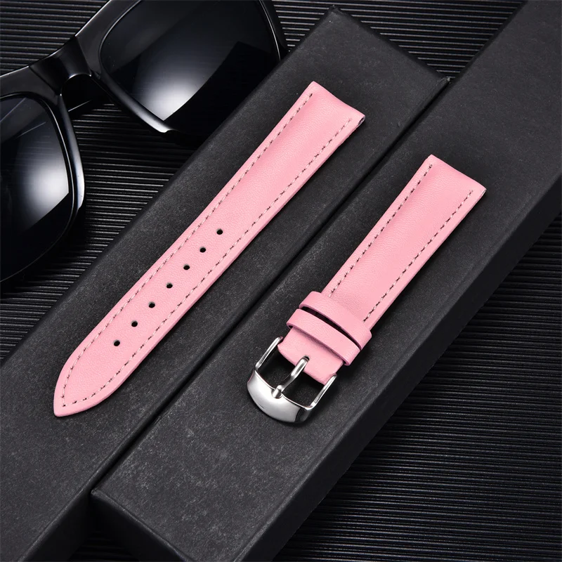 Genuine Leather Straps Replacement Man Woman Watch Bracelet 14mm 16mm 18mm 20mm 22mm Watchbands Watch Accessories Belts