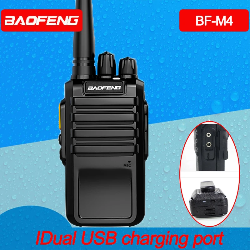 BaoFeng BF-M4 Walperforated Talkie avec 16CH Clearer Voice cb radio et longue portée USB Charging style chasse jambon radio talperforé-walperforé