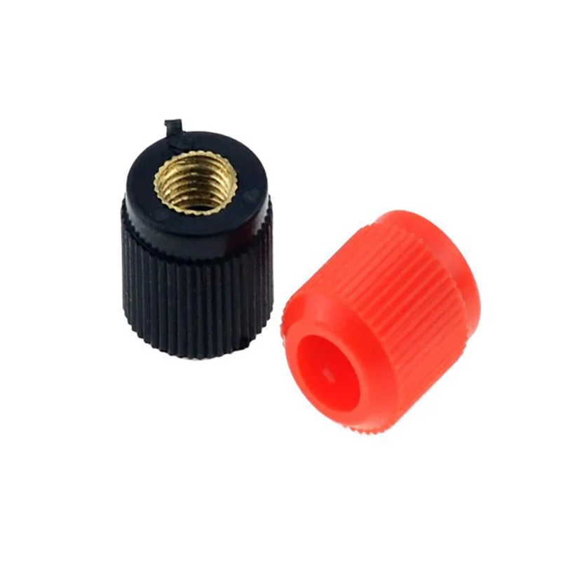 

20pcs/batch black red JS-910B 919 large cap 8MM 380V splicing terminal plastic plug inverter nut Connector banana jack