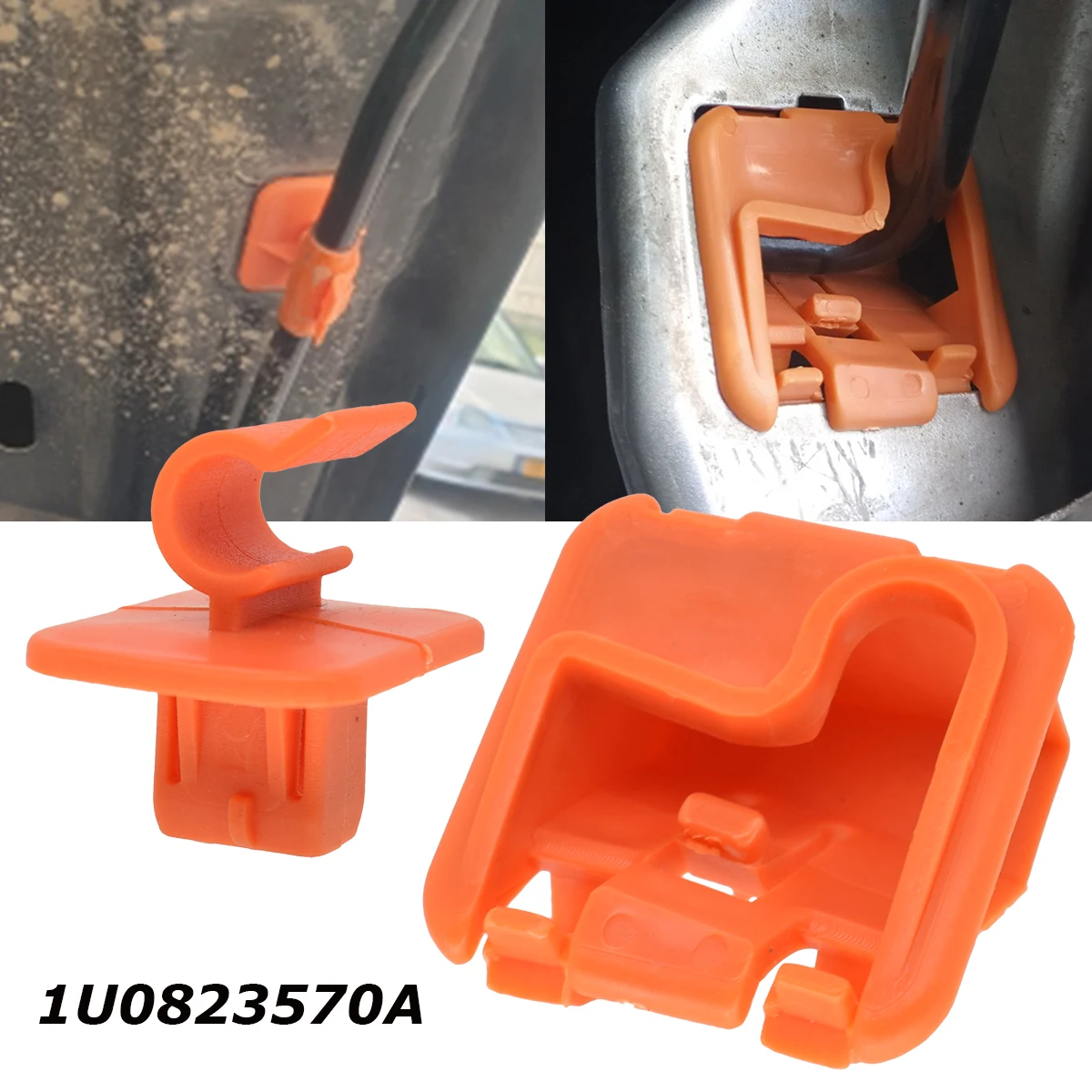 Car Hood Bonnet Rod Stay Bracket Buckle Clip For Skoda Fabia Octavia MK2 2004 - 2013 Roomster 1U0823570A Support Prop Holder