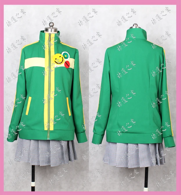 

The Animation Cosplay Costume Coat Skirt Suit Satonaka Chie Role Cos Halloween party P4 Girls Daily Women Skirt Suit