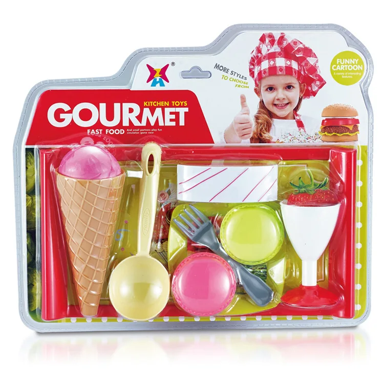 Kinder Küche Pretend Spielen Set spielzeug Kochen Lebensmittel Action figure Hamburger Kunststoff Montage Rindfleisch Gemüse Spielzeug Bildung Lernen