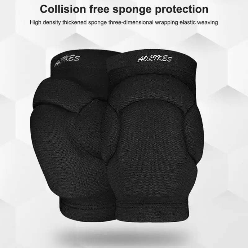 1 Pair Sports Thickening Knee Pads Volleyball Extreme Sports Kneepad Brace Support Dancing Ski Protective Gears Snowboarding