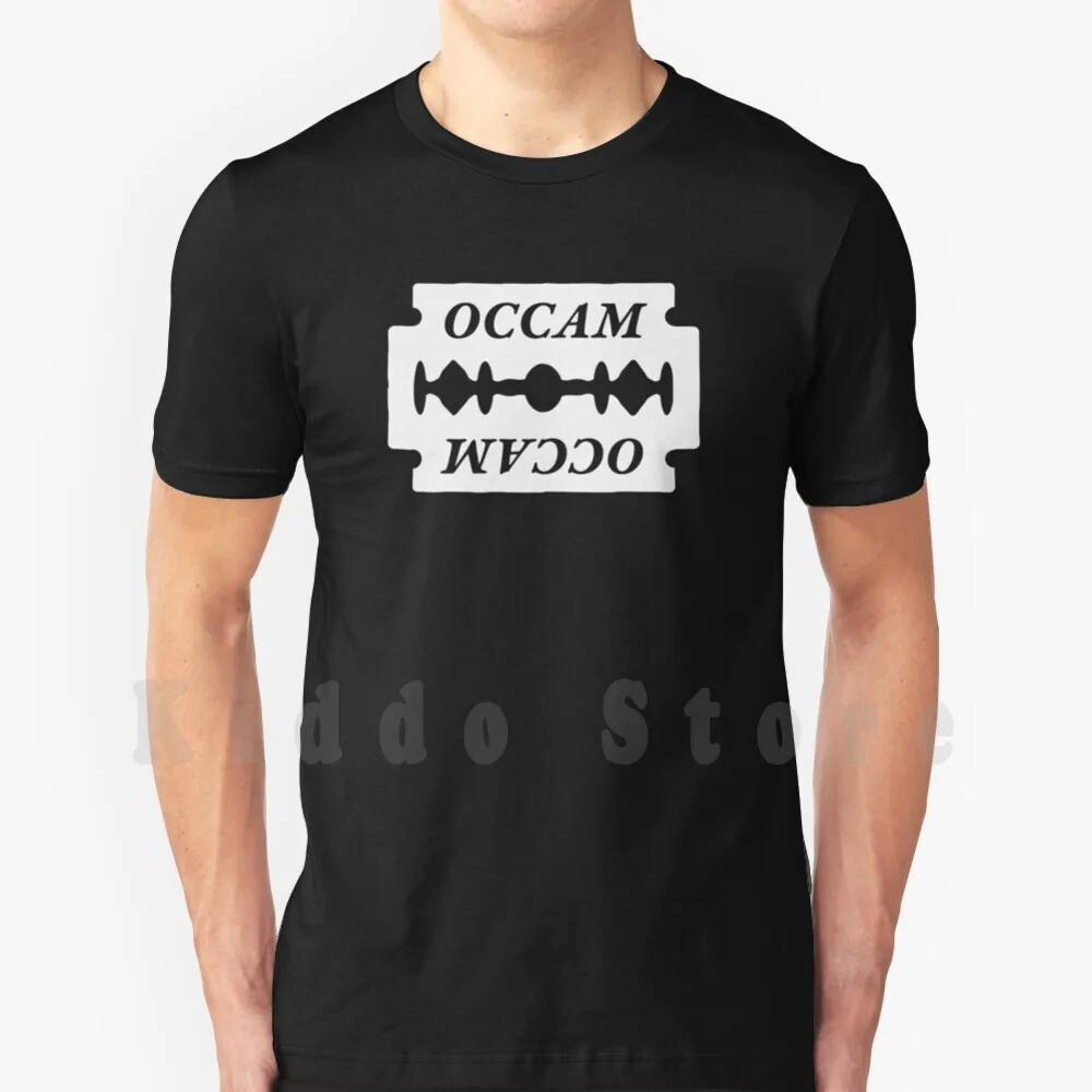 Occham's-Philosophy Pun camiseta de regalo para filósofos, científicos y amantes de los libros camiseta DIY tamaño grande 100% algodón Ockham Razer
