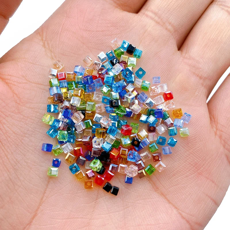 Square Shape Austrian Crystal 2mm 200pcs Glass Loose Beads For Trendy Bracelet Earrings Making DIY Jewelry Accessories Wholesale