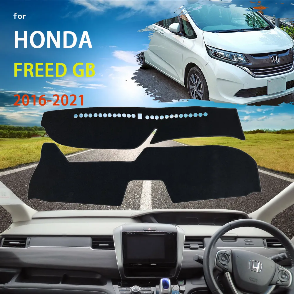 

Коврик для приборной панели автомобиля, ковер для Honda Freed GB5 GB6 GB7 GB8 2016 2017 2018 2019 2020 2021, защита от солнца