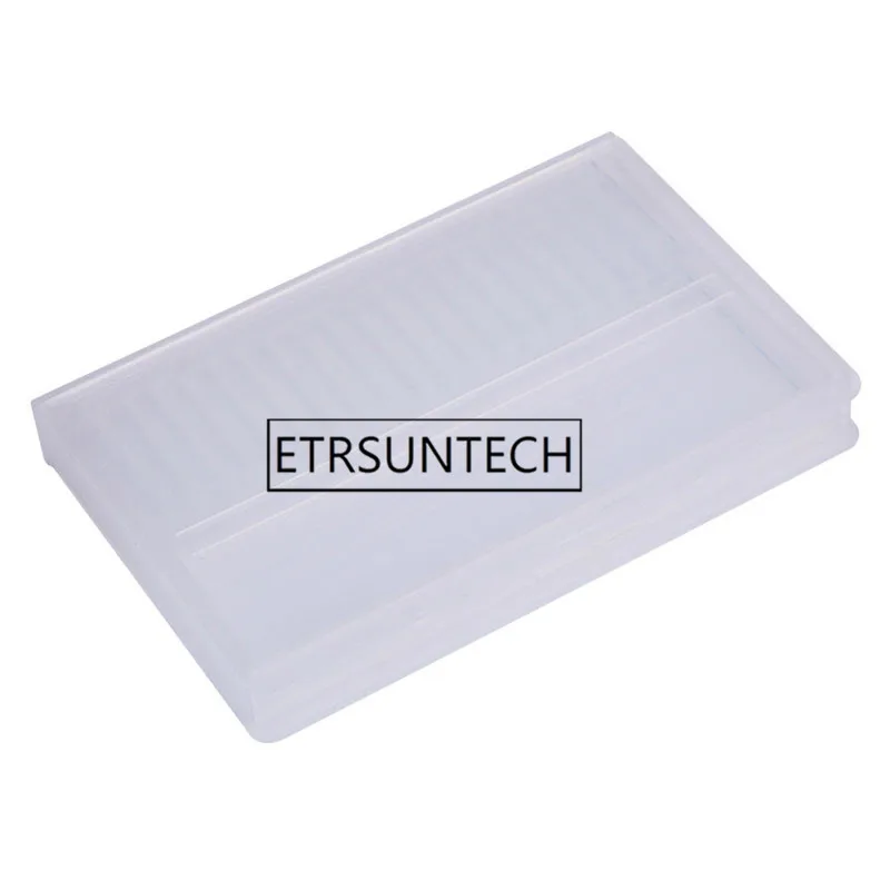 200pcs 20 Slots Storage Box For Nail Drill Bit Files Holder Empty Plastic Container Case Display Organizer