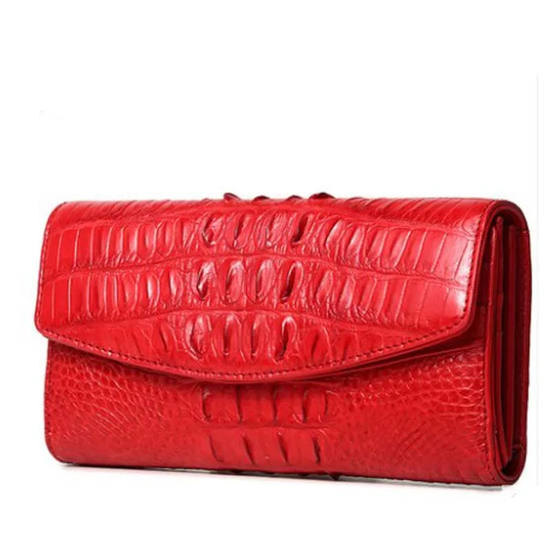 Female bag  New product  crocodile  women wallet  Hand bag  Cross section  square  Pure color  female  bag