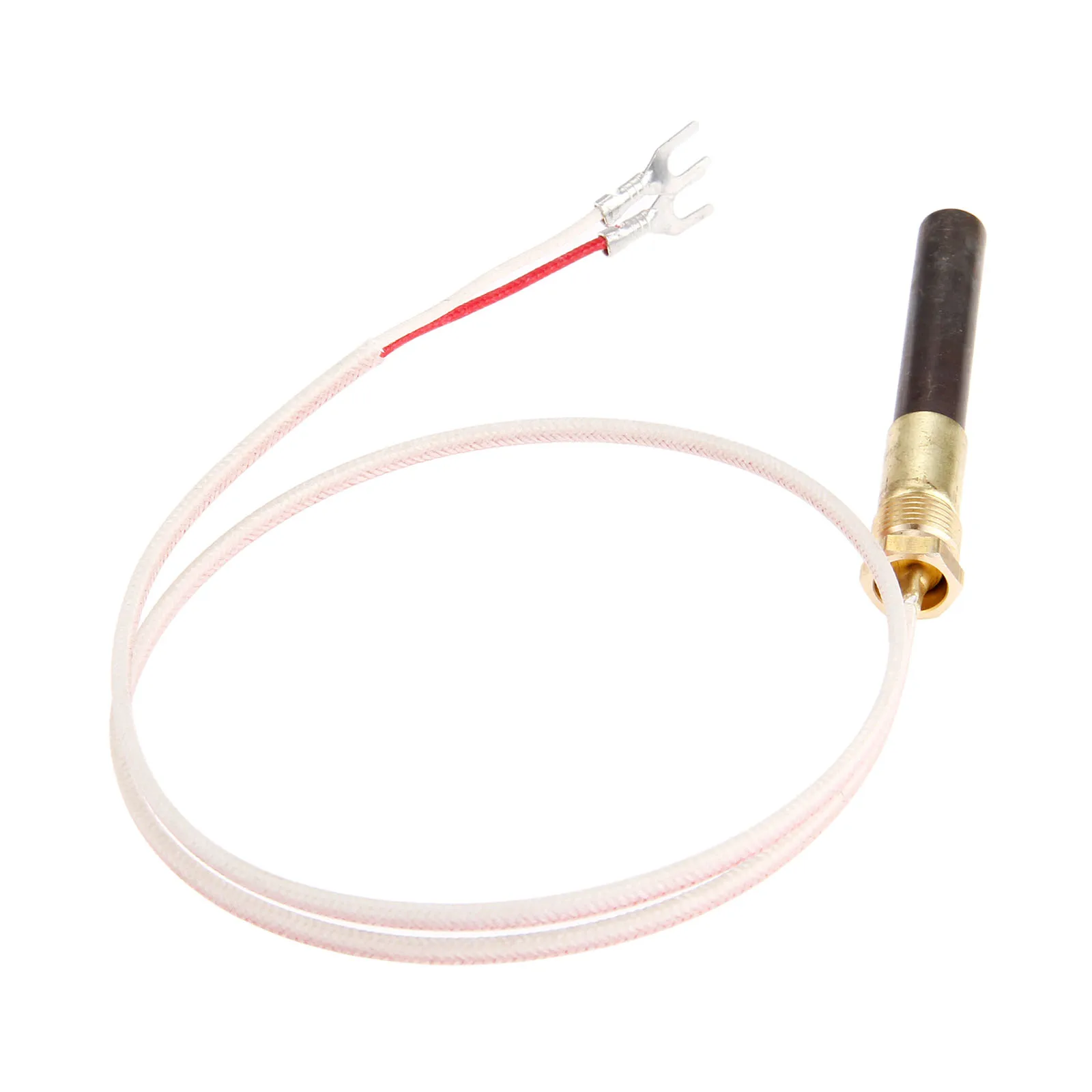 

1kit 24Inch/609mm Universal Thermopile Fireplace Part Millivolt Resistance Temperature Spiral Two-pole Plug-in Type 700 mv