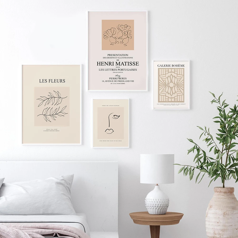 Matisse Ausstellung Poster Henri Matisse Abstrakte Malerei Leinwanddrucke Puschkin Mid Century Museum Wandkunst Bild Home Decor