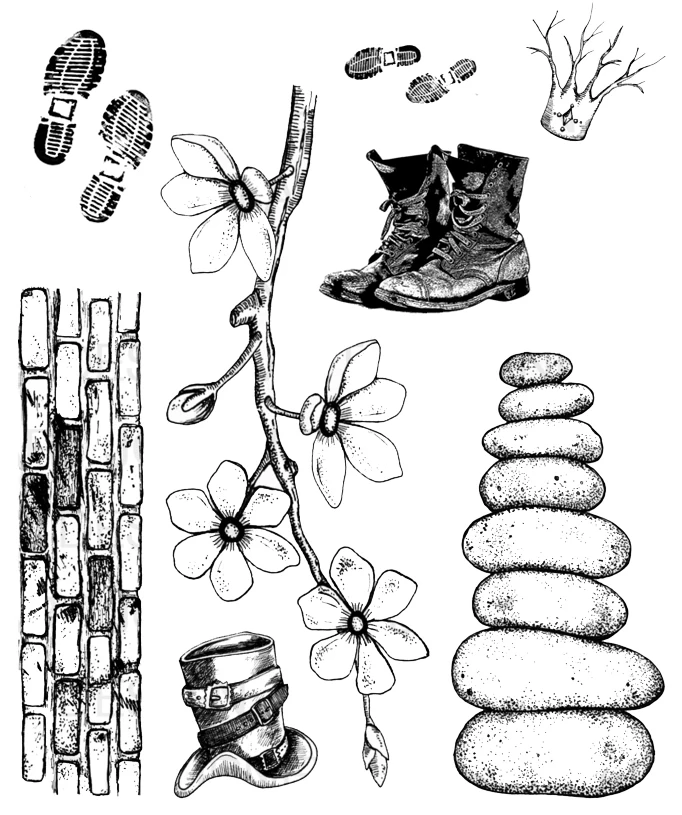 

Flowers Transparent Clear Silicone Stamp/Seal For DIY Scrapbooking/photo Album Decorative Clear Stamp tampons Lace