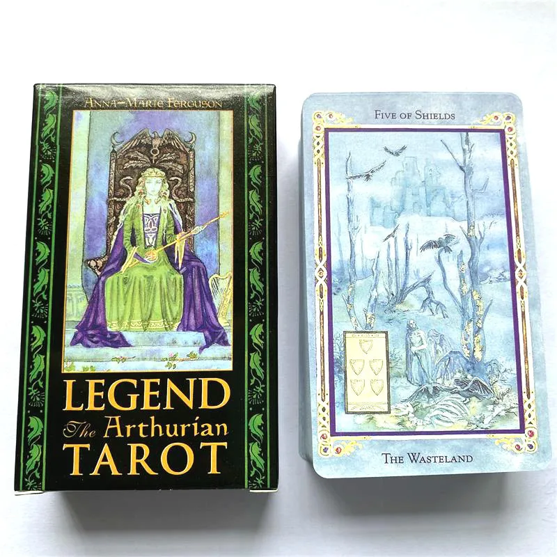 For The Legend Arthurian Tarot Cards English PDF Guidebook A 78 Tarot Deck Board Game Fate Divination for Adult Family  Gift