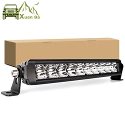 Slim Led Light Bar 12 Inch Spot Flood Combo Beam For Lada Niva Truck 4x4 Off Road SUV ATV 12V 24V Auto Work Driving Barra Lights