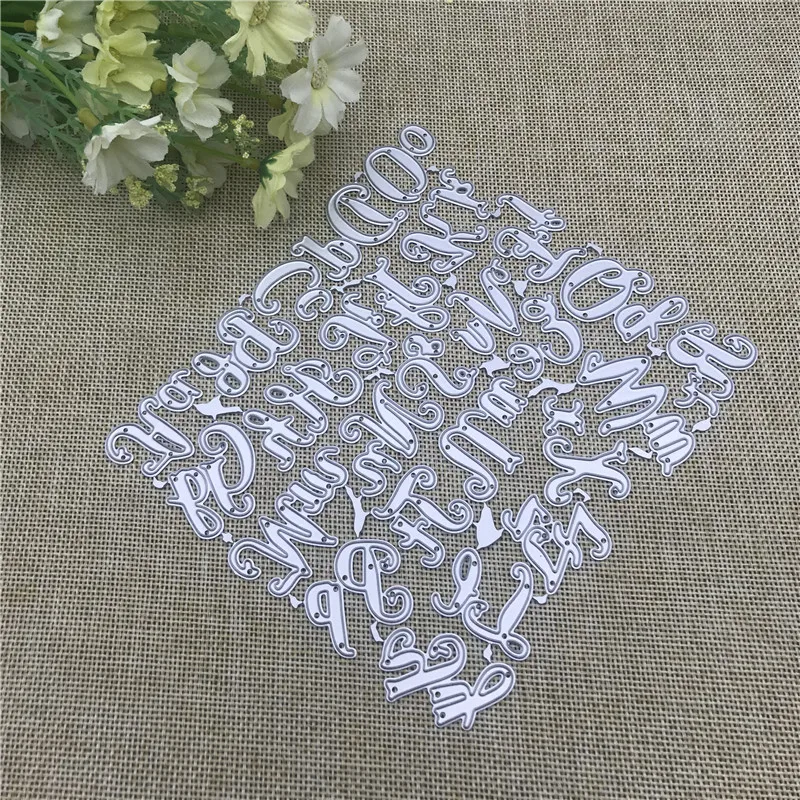 Alphabet Letter Metal stencil mold Cutting Dies decoration scrapbook die cuts Album Paper Craft Embossing DIY Card Crafts