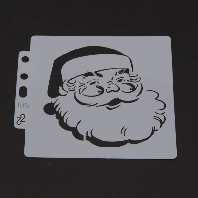 6 шт., трафареты с рисунком Санта-оленя