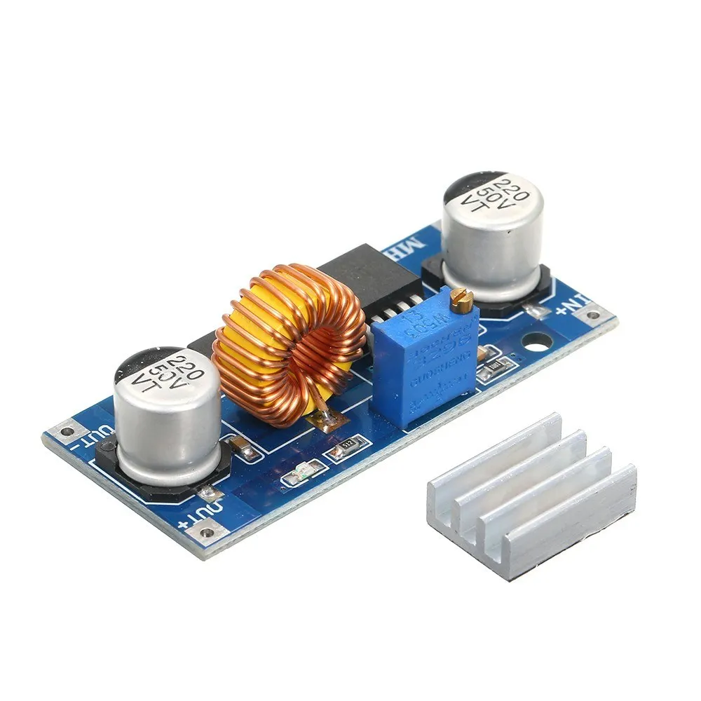 XL4015 Step-Down Adjustable Power-Supply Module 4-38V 5A High Conversion Efficiency Low Ripple Adjustable Automatic Converter