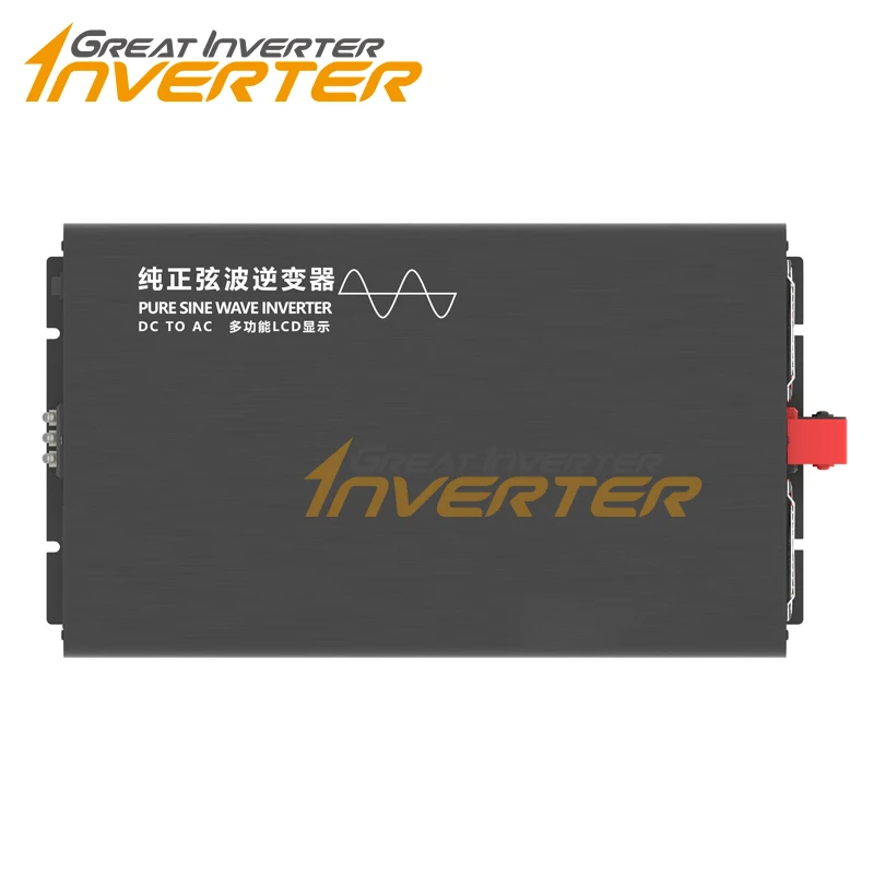 Remote Control Pure Sine Wave Inverter 12v 24v 36v 48v 60v 72v 84V Dc to Ac 100v 110v 220v 3000W Best Seller Trendy LCD Display