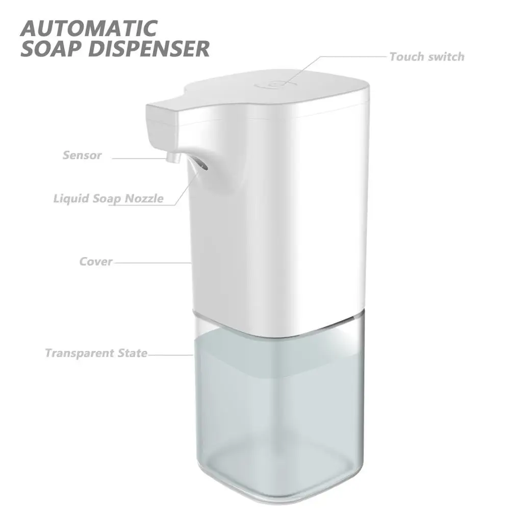 Máquina automática do desinfetante da mão, garrafa inteligente da espuma do sensor, máquina infravermelha da espuma da limpeza do agregado familiar do sensor