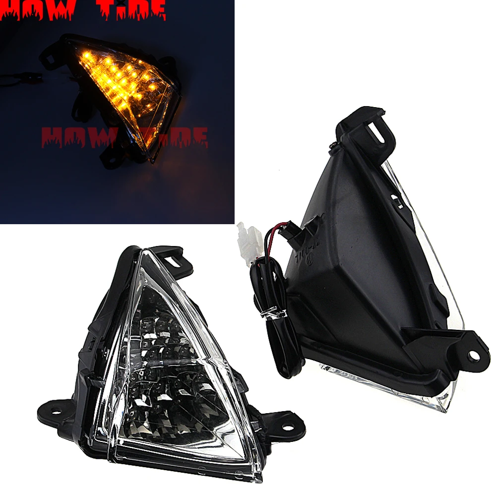 

Front LED turn signal for KAWASAKI NINJA ZX-14R ZZR ZZ-R GTR 1400 ZZR1400 GTR1400 CONCOURS 14 ZX14R ZX 14R 2006-2017