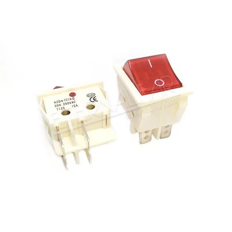 KCD4 Elektrische Schweißmaschine Schalter Schiff Typ Schalter Mit Rotem Licht 30A 250V AC Elektrische Ofen Elektrische Heizung Schalter 4PIN T8555 – Detail 17