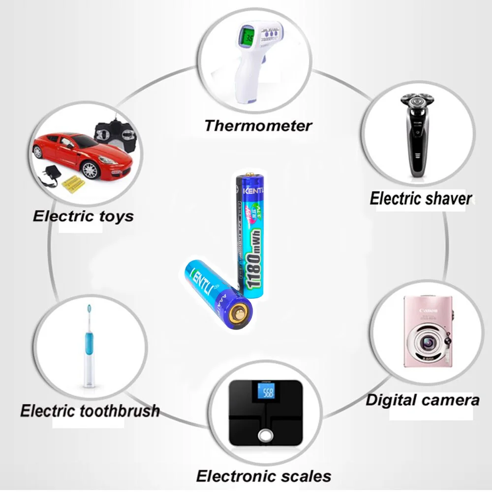 4pcs 1.5v 1180mWh aaa  Lithium  Rechargeable Batteries Battery + 4 slots Li-ion Charger For Toys Watch MP3 Player Thermometer
