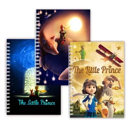 Cuaderno de espiral de la película El Principito, cuaderno de bocetos, libro de notas Le Petit Prince, flor de zorro, rosa, dibujo, arte, cita, estatuilla, carpeta, anillo