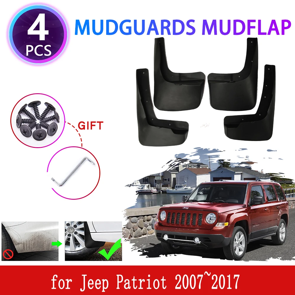 

for Jeep Patriot 2007~2017 2008 2009 2010 2012 2013 2014 Mudguards Mudflaps Fender Mud Flap Splash Mud Guards Cover Accessories