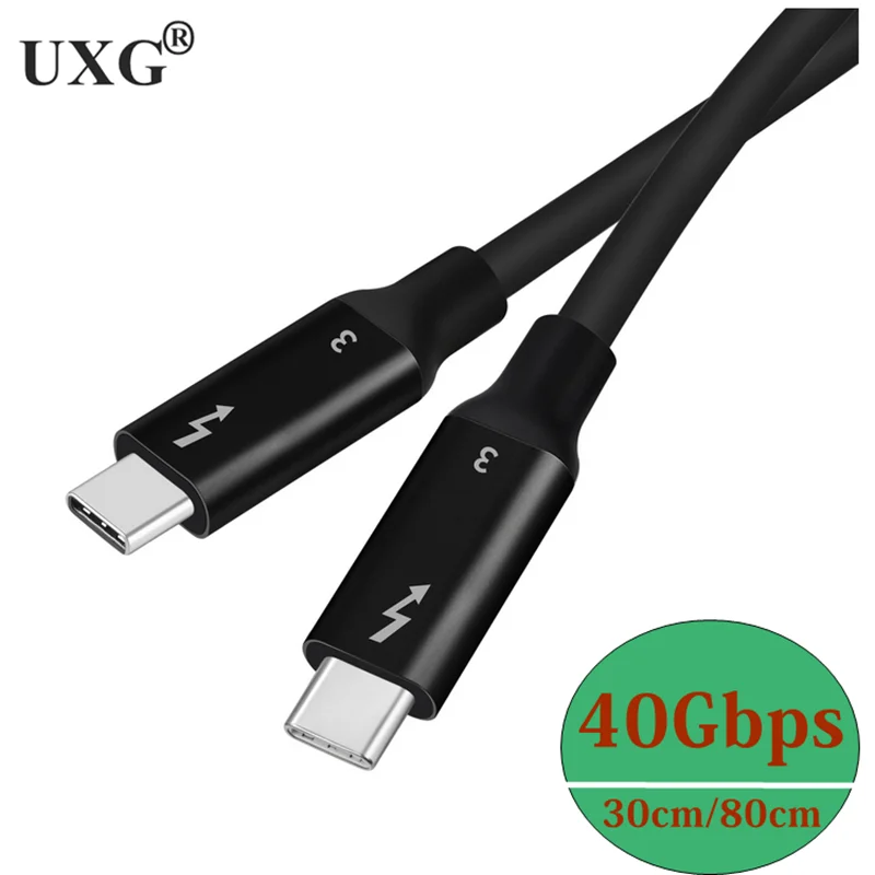 

Thunderbolt 3 Cable PD 100W USB 3.1 Type C to USB C Cable 40Gbps Fast Charging USB C Cable For Samsung S10 Xiaomi N209