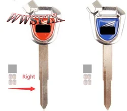 혼다 자석용 오토바이 블랭크 키 언컷 블레이드, 도난 방지 잠금 키, PCX 125 WH110 SCR100 150 LEAD125 에어블레이드 125, 블랙/레드