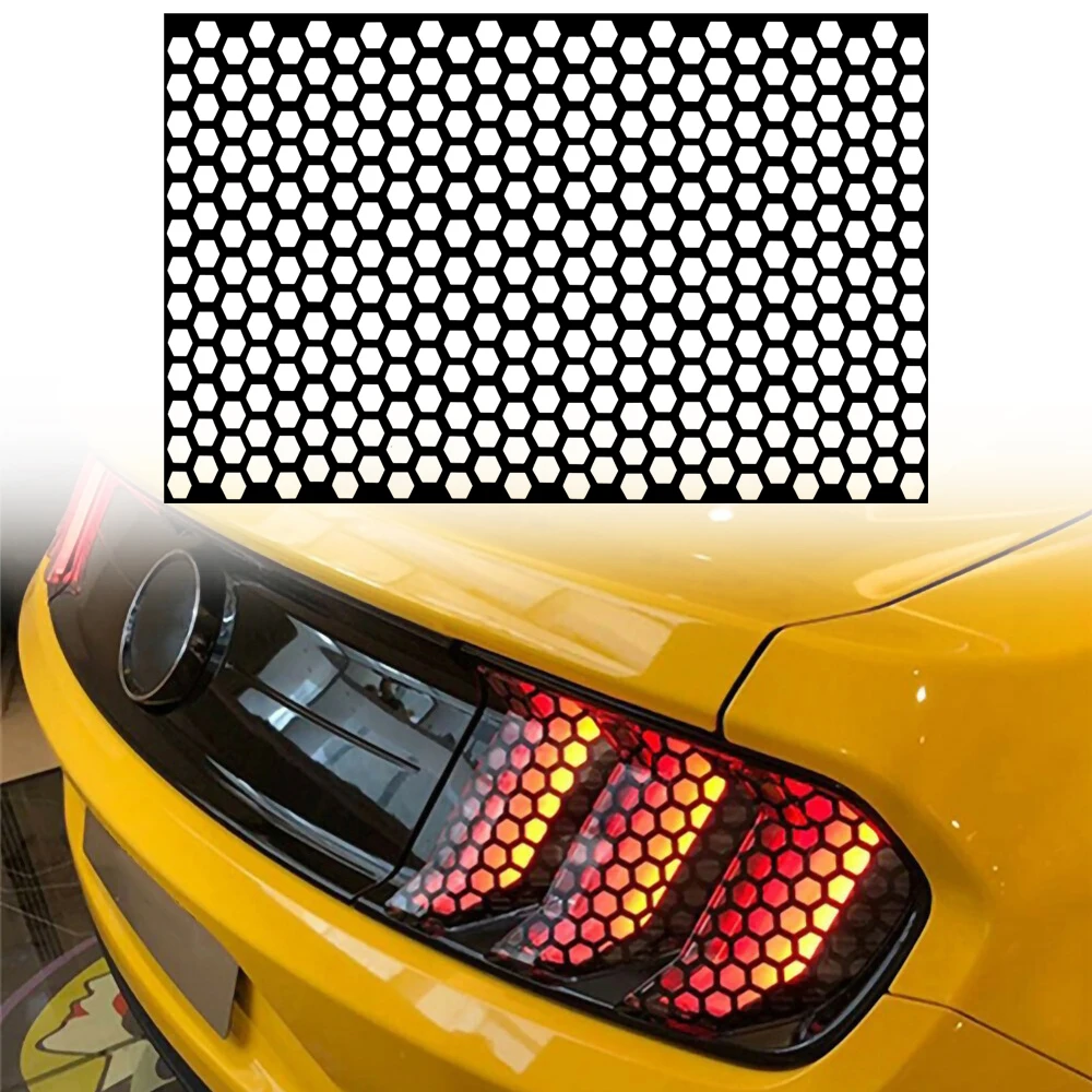 Car Rear Tail Light Honeycomb Stickers For Peugeot 307 308 407 206 207 3008 406 208 2008 508 408 306 301 4008 5008 807