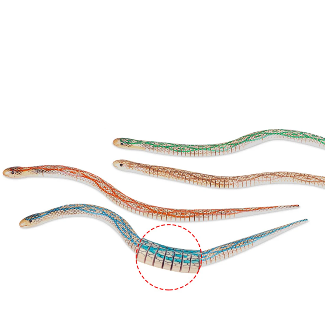 Jouets de simulation de petits serpents en bois pour enfants, jeu de simulation flexible, faux jouet de salle Bendy, ornement de document aléatoire, nouveauté