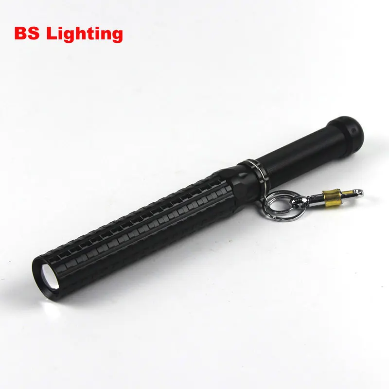 

High Power BS Q5 Long Torch Ultra Bright Rechargeable Zoom Aluminum Lantern Outdoor Self Defense Flashlight Mace Tail Switch